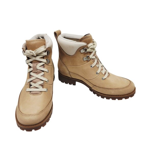 Timberland Womens Ellendale Mid Lace Boots Light Beige Nubuck Size 6 M - Picture 5 of 13